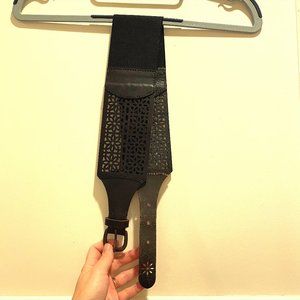 Wide Black Leather belt